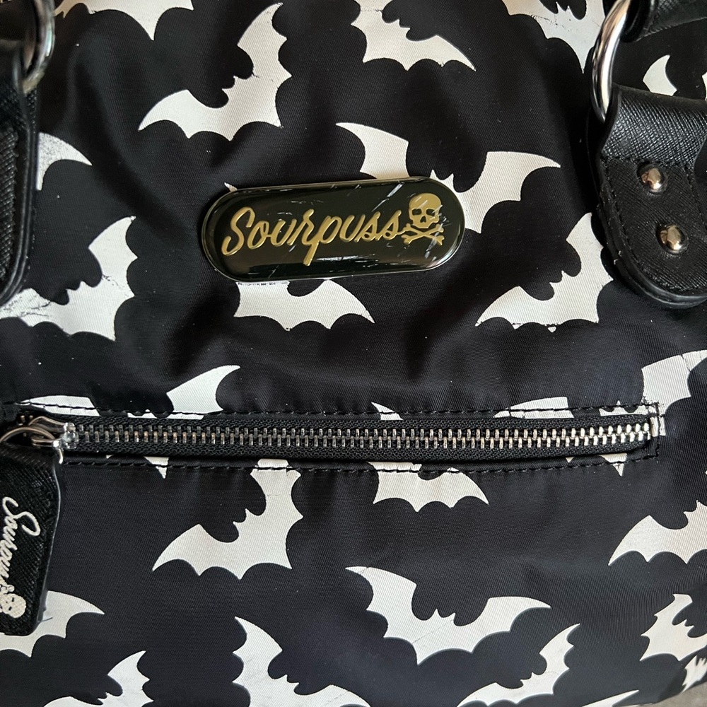 Black and White Spooksville Bats Bag - Picture 3 of 8
